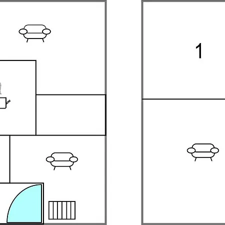1 Bedroom In * Rudkøbing
